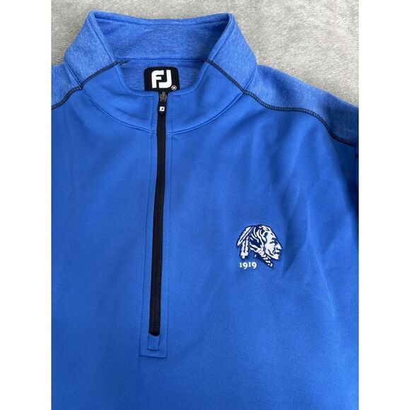 FootJoy 1/4 Zip Golf Pullover Jacket Men's Size Medium Blue - Picture 5 of 11